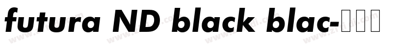 futura ND black blac字体转换 futura ND black blac字体转换